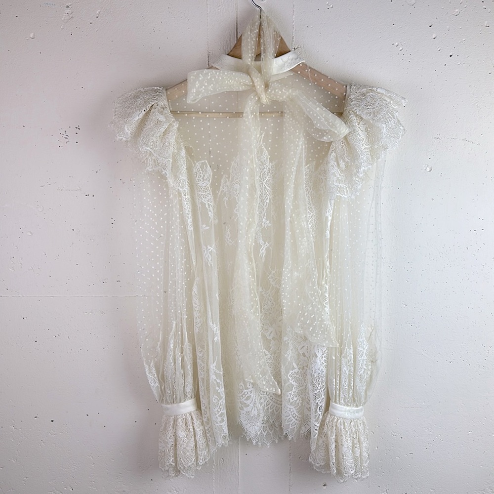 House of CB Cocotte Ivory Lace Blouse